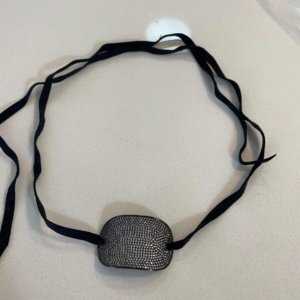 Black Bejeweled Choker